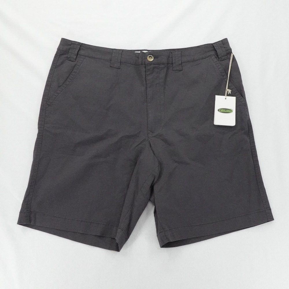 Cariloha Shorts Mens 40 Grey Bamboo Comfort Stretch Casual NWT